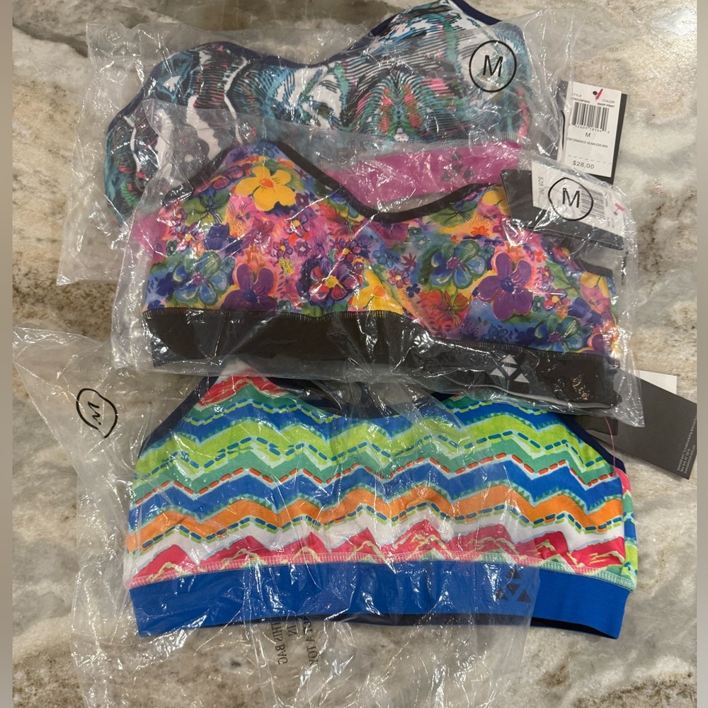 Set of 3 Balanced Texh sports bras NWT